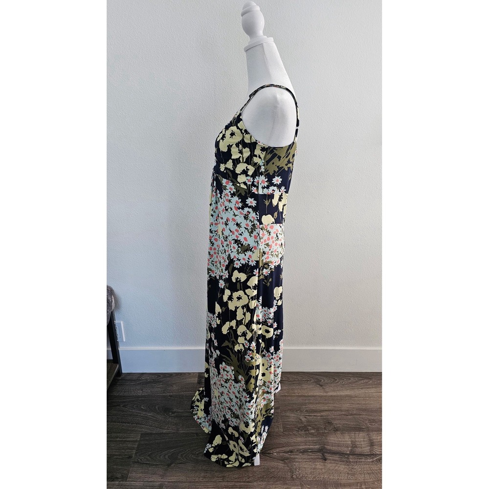 Free People Blue Floral Strappy Maxi Sundress Women's Size L NWOT - Picture 2 of 7